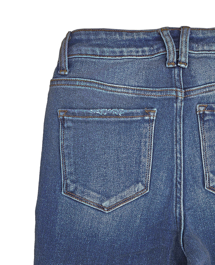 New Look Mini-Bootcut Jeans - Blue Denim
