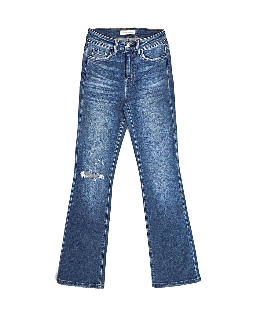 New Look Mini-Bootcut Jeans - Blue Denim