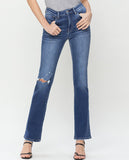 New Look Mini-Bootcut Jeans - Blue Denim