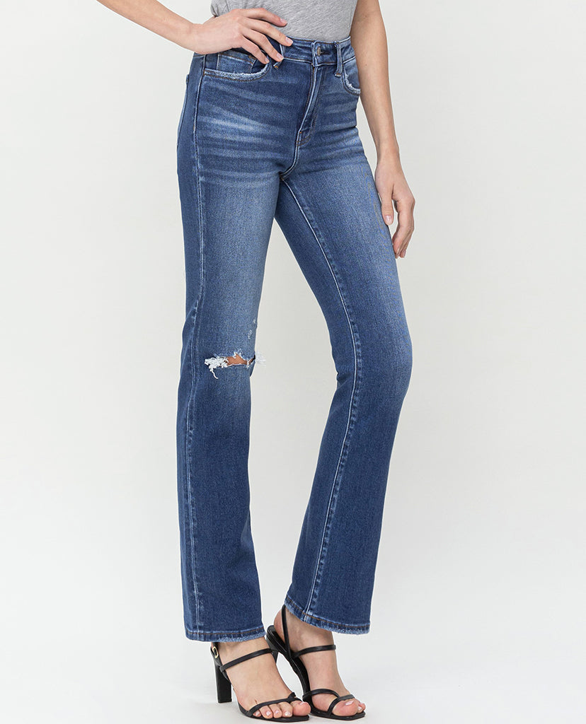 New Look Mini-Bootcut Jeans - Blue Denim