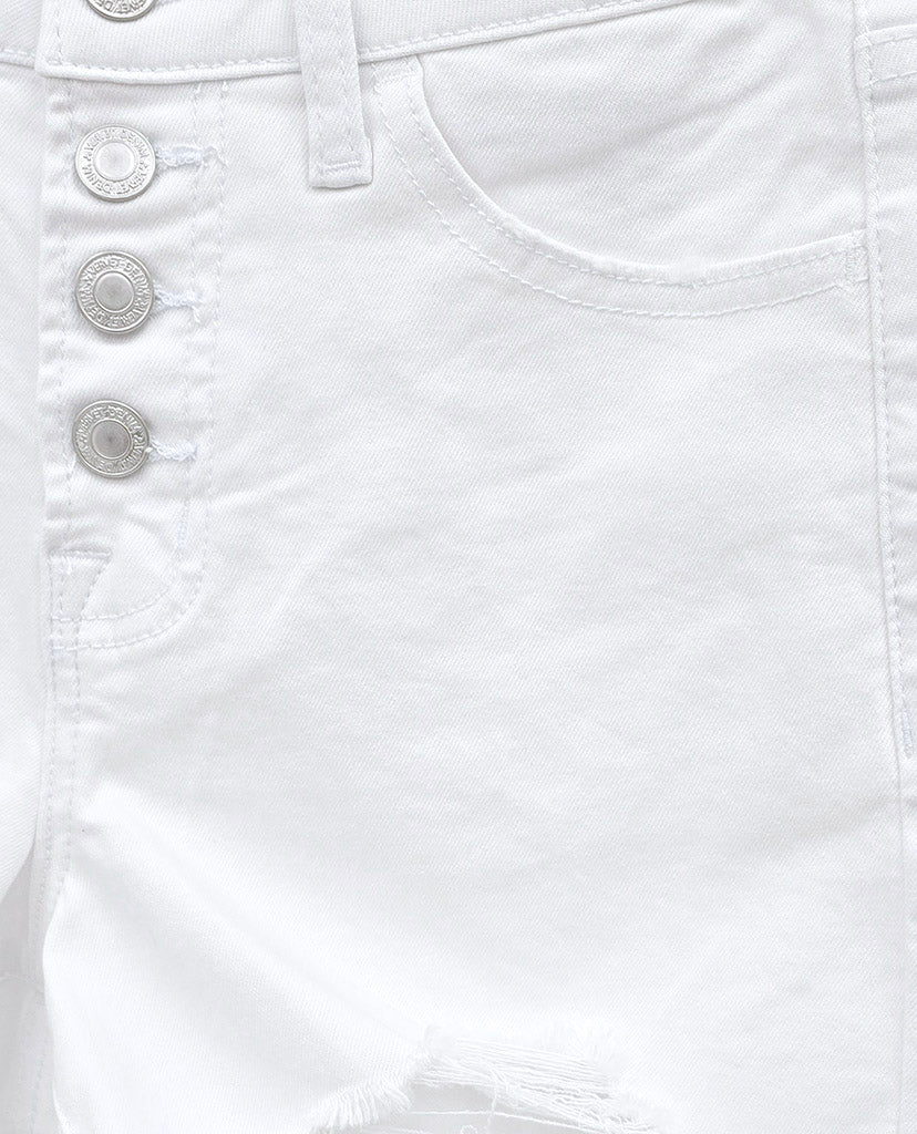 Explore The Season Denim Shorts - White