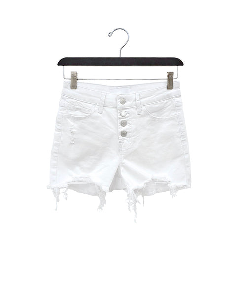 Explore The Season Denim Shorts - White