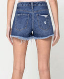 Catch The Breeze Denim Shorts -Blue