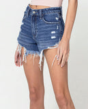 Catch The Breeze Denim Shorts -Blue