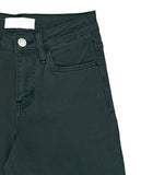 Circle Back Flare Jeans - Dark Green Denim
