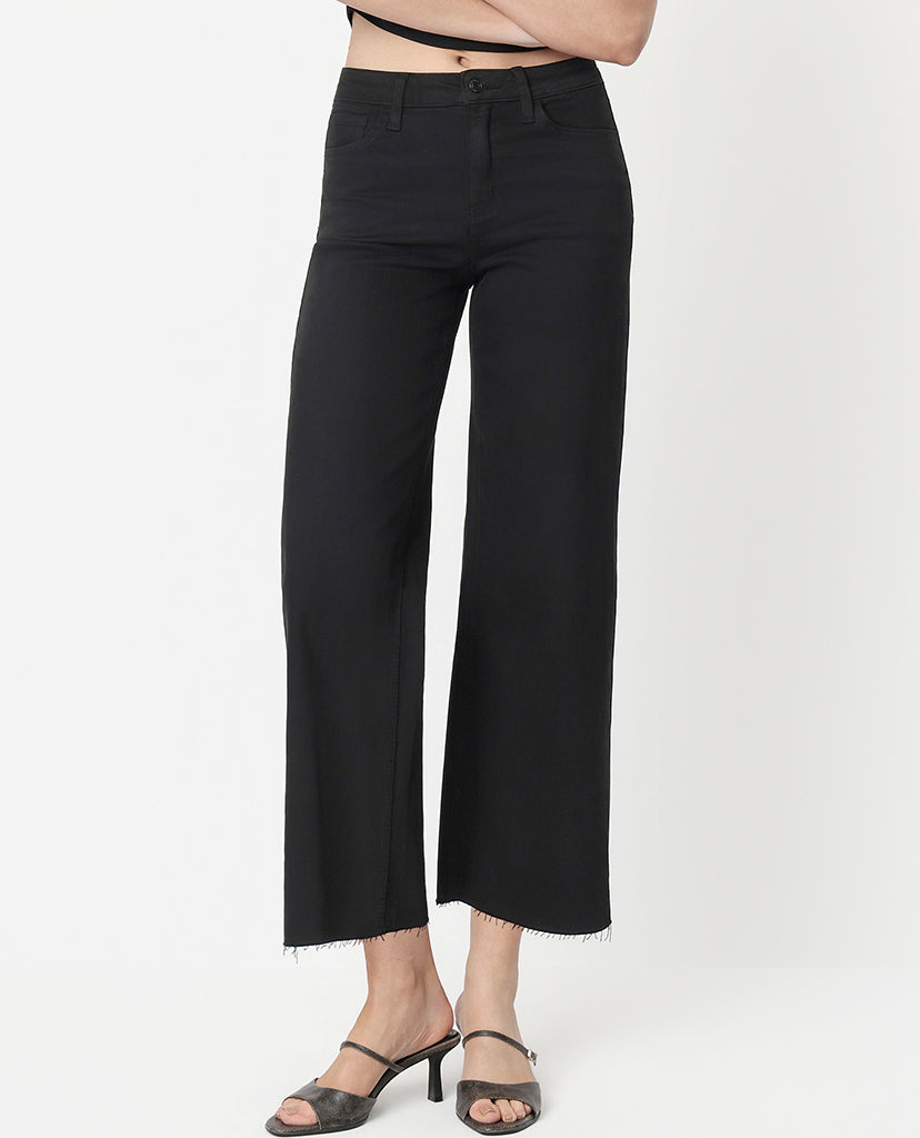 On The Go Flare Jeans  - Black Denim