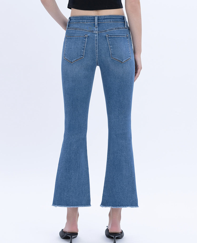 Step Up Flare Jeans - Blue