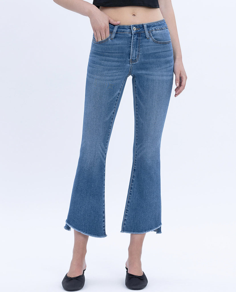 Step Up Flare Jeans - Blue