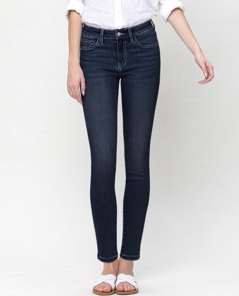 Dive Into The Dark Blue Skinny Jeans - Dark Blue Denim