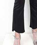 Beloved Coated Flare Jeans - Black Coated