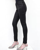 Top Rated Coated Skinny Jeans - Black Coated