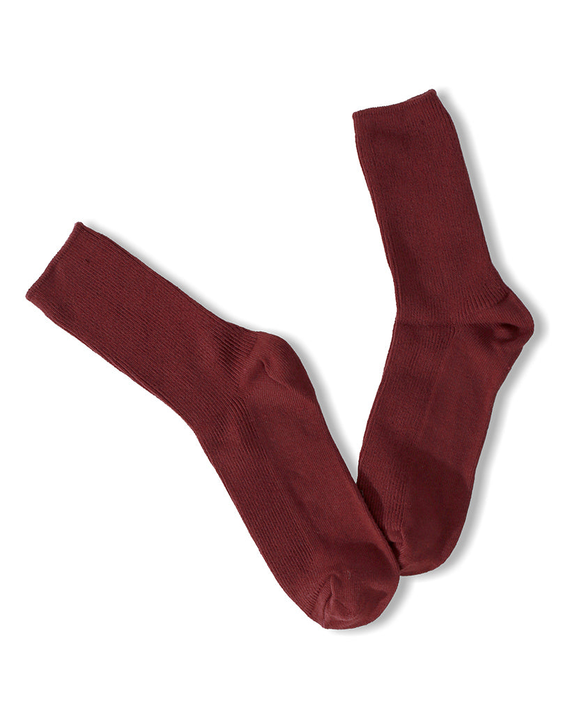 Solid Ankle Socks - Burgundy - Piin | ShopPiin.com