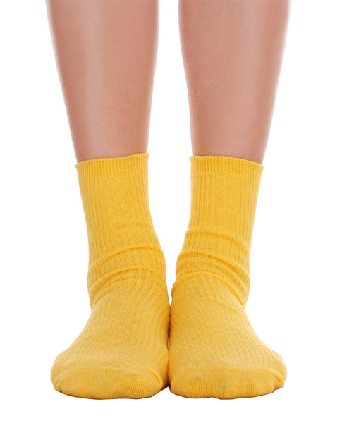 Solid Ankle Socks - Yellow - Piin | www.ShopPiin.com