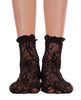 Lace With Ruffle Ankle Socks - Black - Piin | www.ShopPiin.com