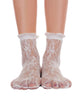 Lace With Ruffle Ankle Socks - White - Piin | www.ShopPiin.com