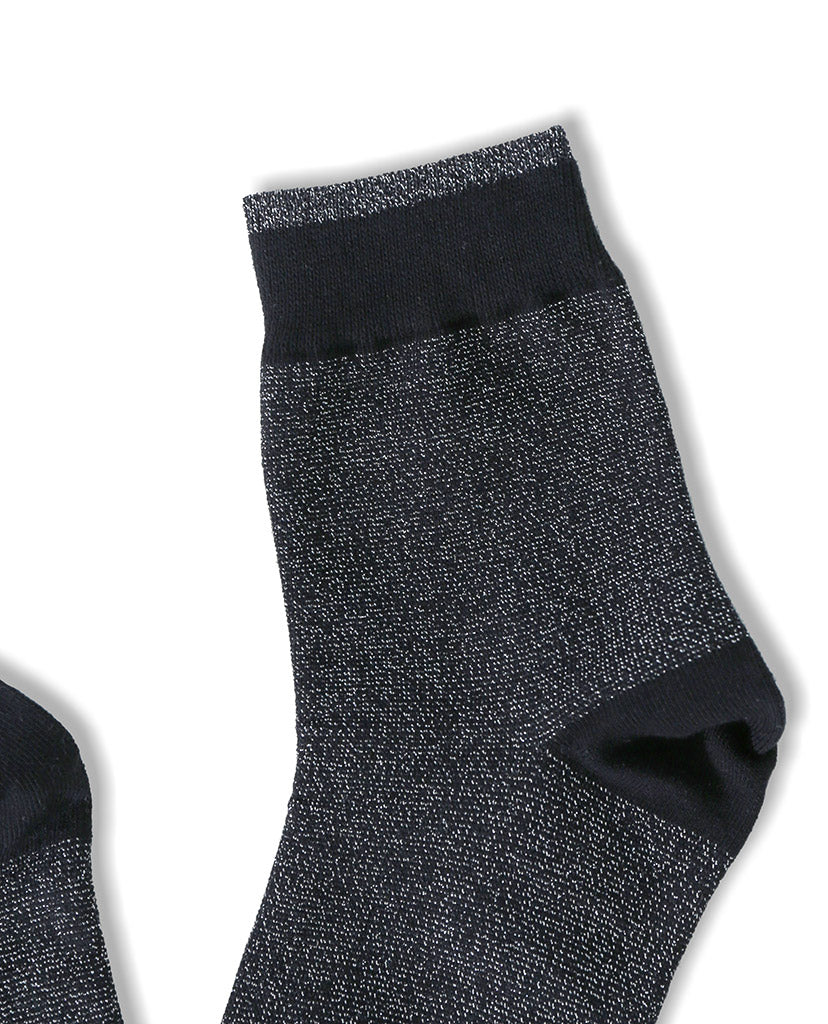 Universe Ankle Socks - Black Glittery - Piin | ShopPiin.com