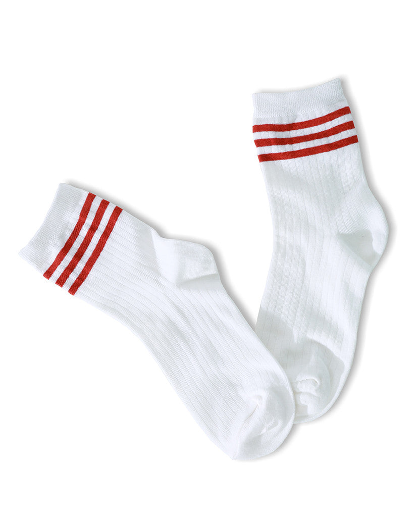 Your Way Socks - Red Stripes - Piin | ShopPiin.com