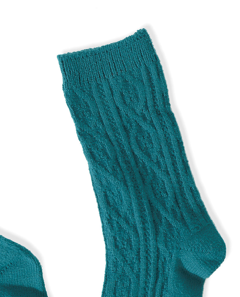 Cable Socks - Green - Piin | ShopPiin.com