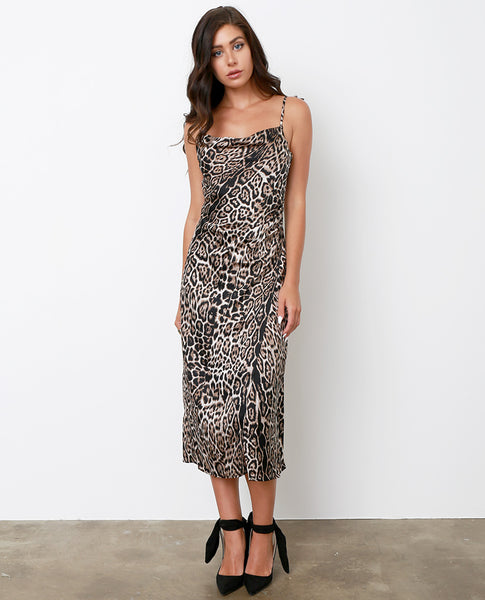 Amore Mio Slip Dress - Leopard - Piin | ShopPiin.com