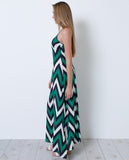 South Hampton Maxi Dress - Multi Chevron - Piin | www.ShopPiin.com