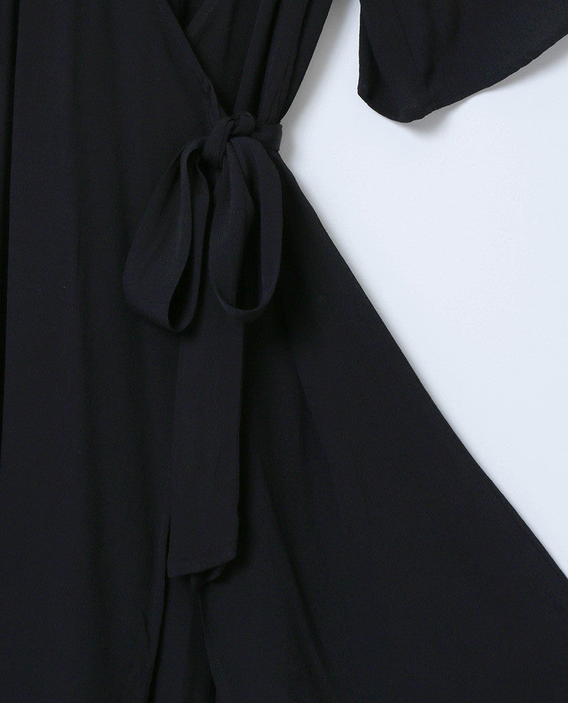 State Of Mind Wrap Dress - Black - Piin | www.ShopPiin.com