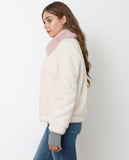 Snowbird Jacket - Ivory/Pink - Piin | ShopPiin.com