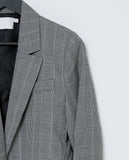A’Hall Boxy Blazer - Plaid Black/White - Piin | ShopPiin.com