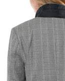 A’Hall Boxy Blazer - Plaid Black/White - Piin | ShopPiin.com