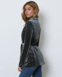 Unveiling Velvet Blazer - Teal - Piin | ShopPiin.com