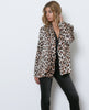 Femme Leopard Satin Blazer - Black/Brown - Piin | ShopPiin.com
