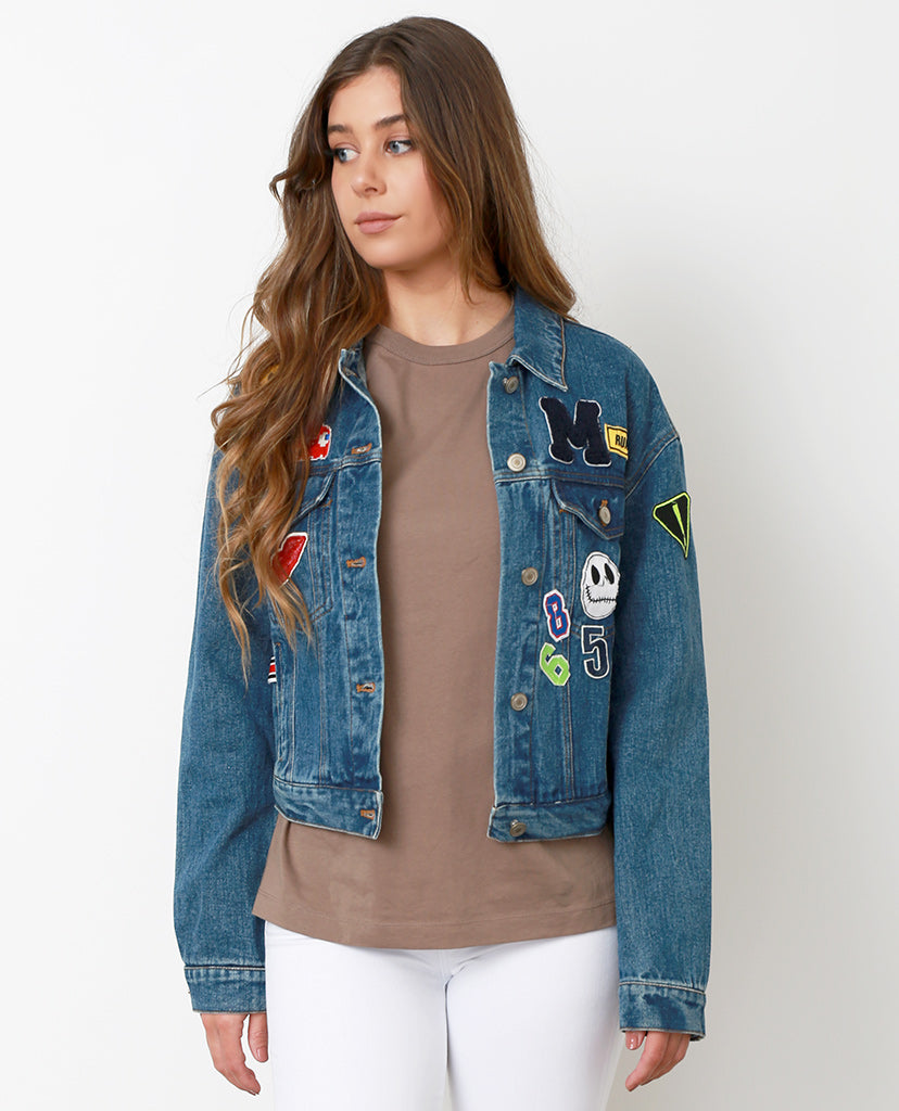 Happy Game Denim Jacket - Blue - Piin | www.ShopPiin.com