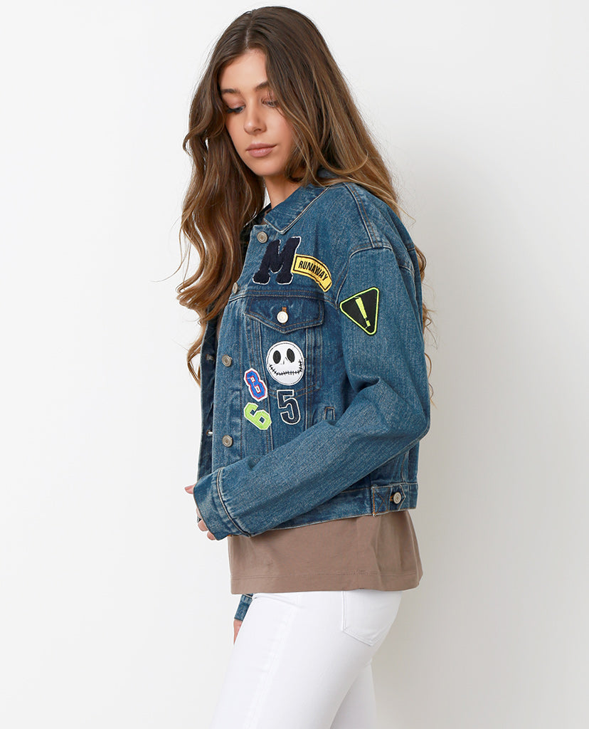 Happy Game Denim Jacket - Blue - Piin | www.ShopPiin.com