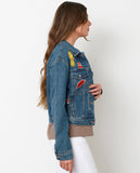 Happy Game Denim Jacket - Blue - Piin | www.ShopPiin.com