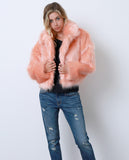 Flirty Femme Faux Fur Coat - Orange - Piin | www.ShopPiin.com