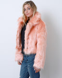 Flirty Femme Faux Fur Coat - Orange - Piin | www.ShopPiin.com