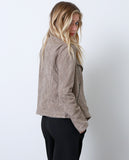 Suede With Love Moto Jacket - Beige - Piin | www.ShopPiin.com