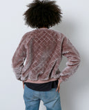 Tough Chick Faux Fur Bomber Jacket - Purple - Piin | www.ShopPiin.com