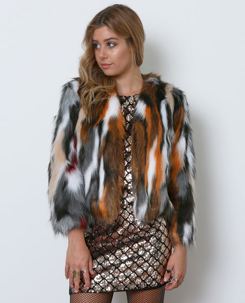Ciao Faux Fur Coat - Piin | ShopPiin.com