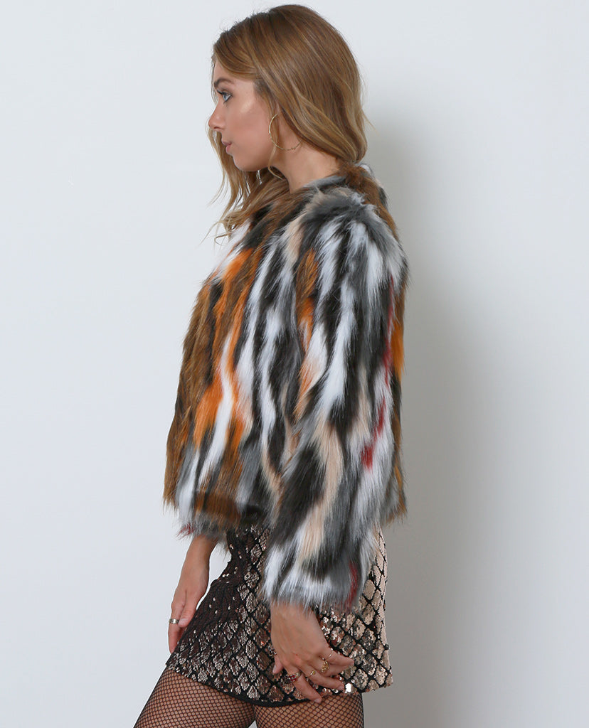 Ciao Faux Fur Coat - Piin | ShopPiin.com