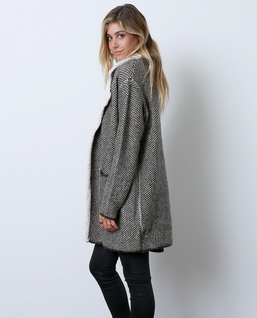 Go To Sweater Coat - Gray - Piin | www.ShopPiin.com