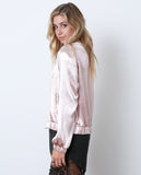 Pinky Promise Bomber Jacket - Blush - Piin | www.ShopPiin.com