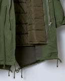 Toasty and Cute Anorak Coat - Olive/Royal - Piin | www.ShopPiin.com