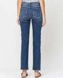 Carine Straight Jeans - Blue Denim