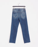 Carine Straight Jeans - Blue Denim