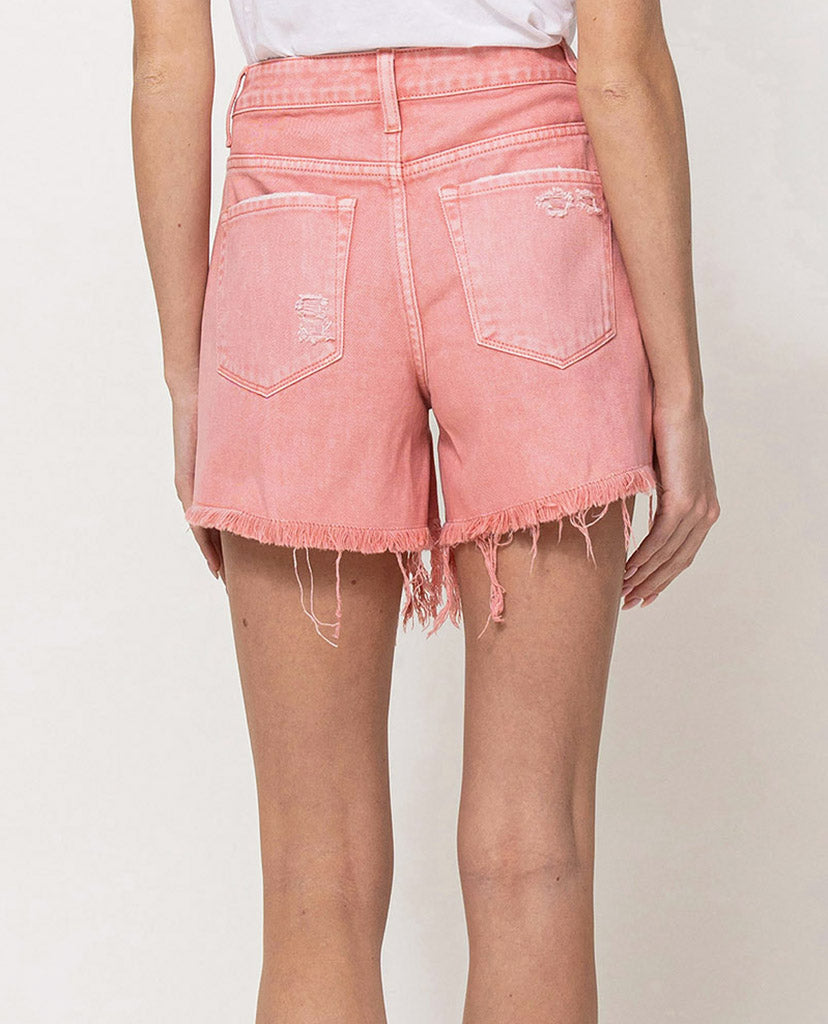 Sweet Pie Vintage Denim Shorts - Dust Pink