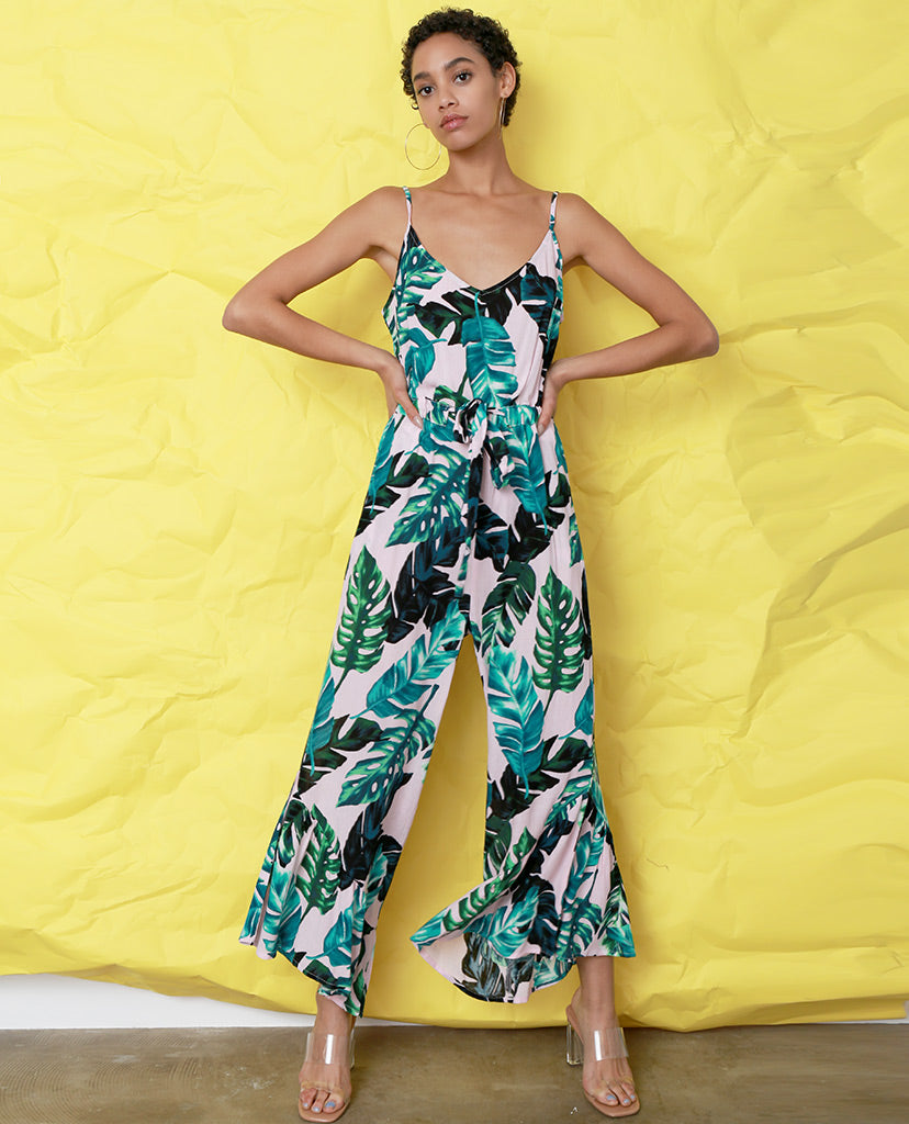 Lovely Surprise Jumpsuit - Pink/Green - Piin | ShopPiin.com