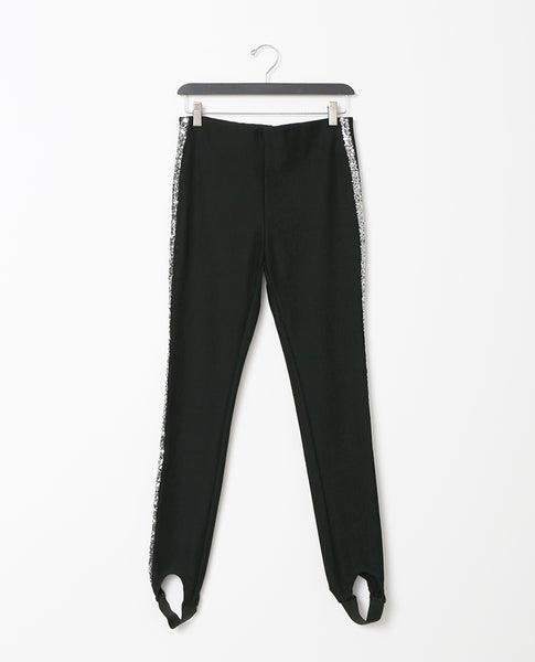 Ellie Stirrup Leggings - Black/Silver - Piin | www.ShopPiin.com