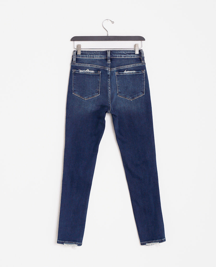 Strolling Skinny Jeans - Dark Blue Denim