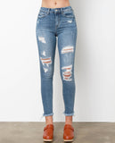 All Over Again Skinny Jeans - Denim Blue - Piin | ShopPiin.com