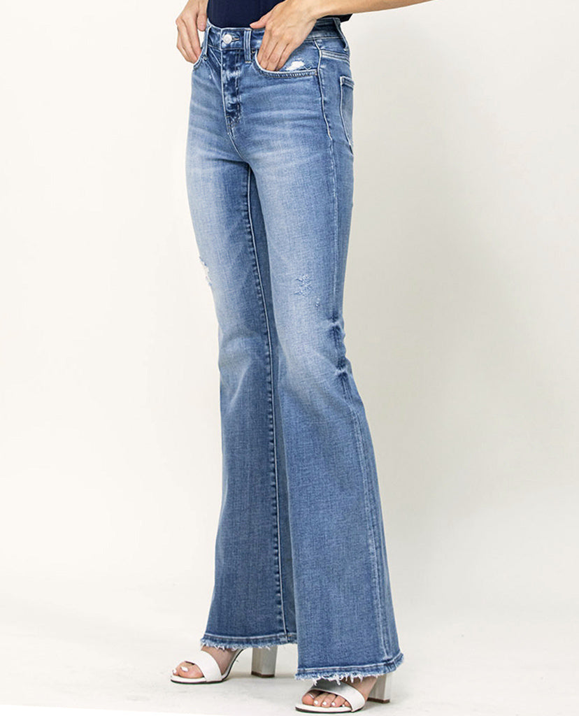 Golden Day Flare Jeans - Blue